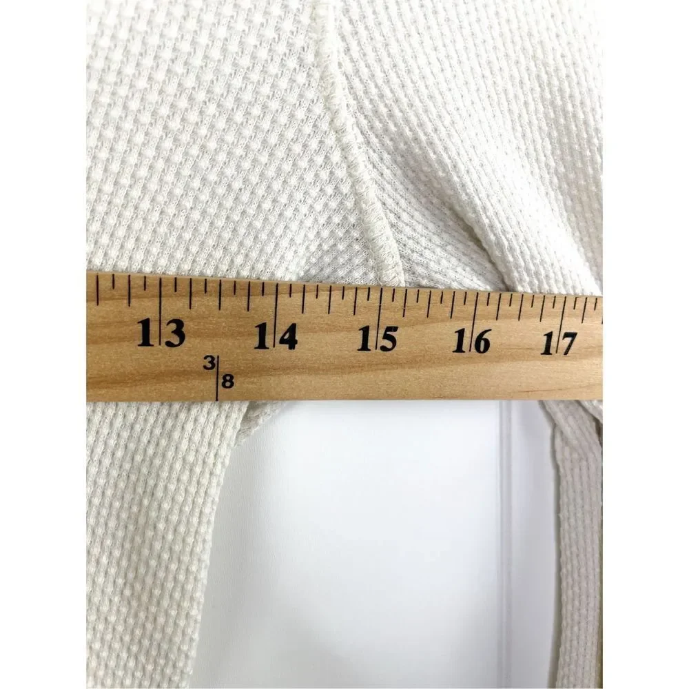 Free People‎ Newbie Thermal Boho Sleeves in Cream XS